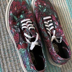 Floral Vans Multicolored